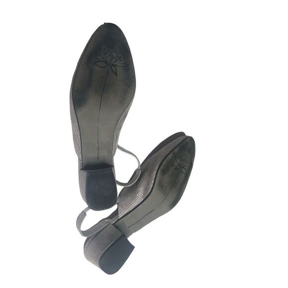 Salamander Grey and Silver suede sling back mules in size 6.5 - Picture 2 of 11